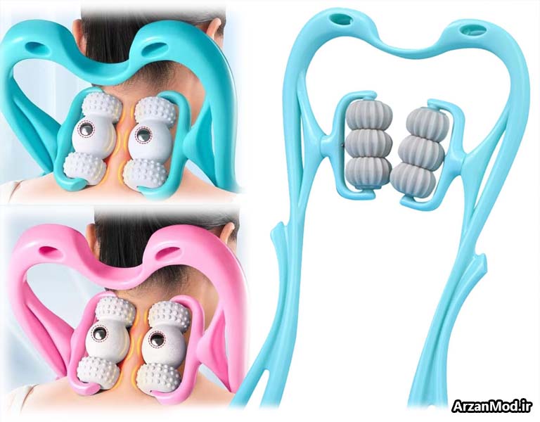 ماساژور گردن رولی 6 غلتکی مناسب رفع خستگی