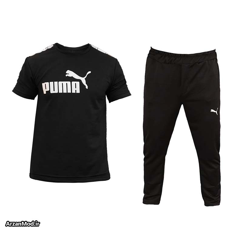 ست تیشرت شلوار مشکی پوما PUMA فری سایز